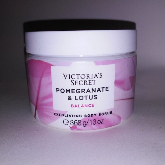 Victoria Secret Exfoliating Body Scrub Pomegranate & Lotus‎ Balance 13oz New - Picture 2 of 5